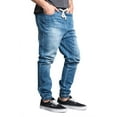 thumbnail image 2 of Victorious Mens Drop Crotch Jogger Denim Pants, Multiple Colors & Up to 5XL, 2 of 5