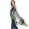 thumbnail image 2 of Bufanda de invierno para mujer, capa tipo chal, bufanda grande de invierno para mujer, bufandas para mujer, bufanda tipo manta suave retro, telas similares a la cachemira, una bufanda cálida, 2 of 3