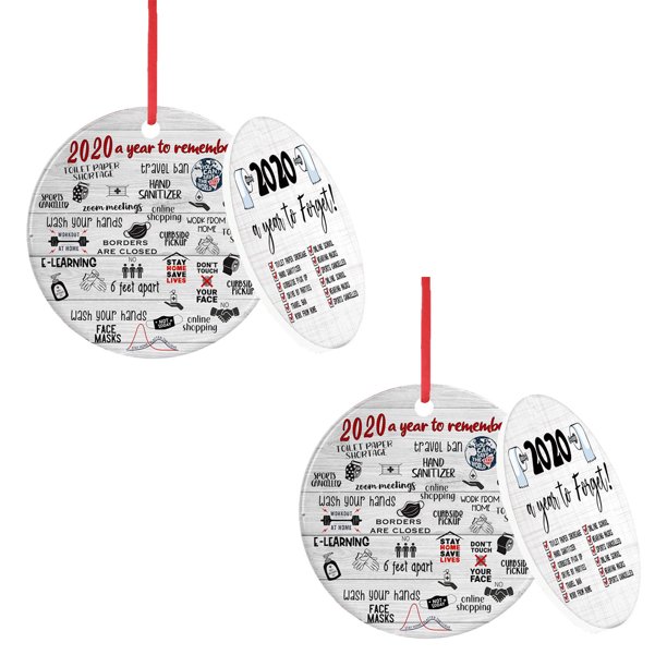 Ganfancp Personaliza Adornos Colgantes para Decoración Navideña Liquidación 2X Colgantes de Navidad