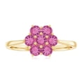 thumbnail image 4 of Rosec Jewels Nature Inspired Flower Cluster Ring, Pink Tourmaline Ring - AAA Quality, 10K Yellow Gold, US 3.00, 4 of 8