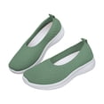thumbnail image 2 of AUDeals Women's Orthopedic Sneakers, Woven Breathable Walking Shoes with Arch Support and Wide Fit Comfort (Green, 8.5), 2 of 9