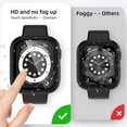 thumbnail image 3 of Comvin 3 Pack Compatible with Apple Watch Case 45mm  41mm 44mm 40mm with Screen Protector, Full Protective Waterproof PC Bumper Cases Cover for iWatch SE Series 8 7 6 5 4, 3 of 8