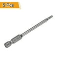 thumbnail image 3 of Uxcell 5pcs H2.5 Hex Head Drill Bit Wrench 2.5mm Metric Flat Tip 1/4" Hex Shank 80mm (3.15") Long Magnetic Hexagonal Screw Driver Socket Screwdriver Bits, 3 of 7