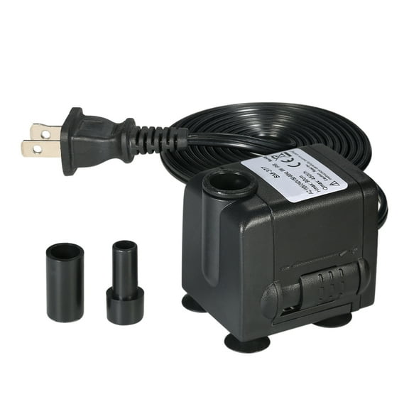 Water Strider Submersible Water Pump 450L/H 6W for Aquarium Tabletop Fountains Pond Water Gardens Hydroponic Systems 2 Nozzles AC110V