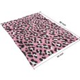 thumbnail image 4 of Pink and Black Of Leopard Print Blanket,Comfortable Soft Lamb Wool Throw Blanket,All Season,Warm Lightweight Blankets for Sofa Bed Couch Living Room Chair,60"x80", 4 of 4