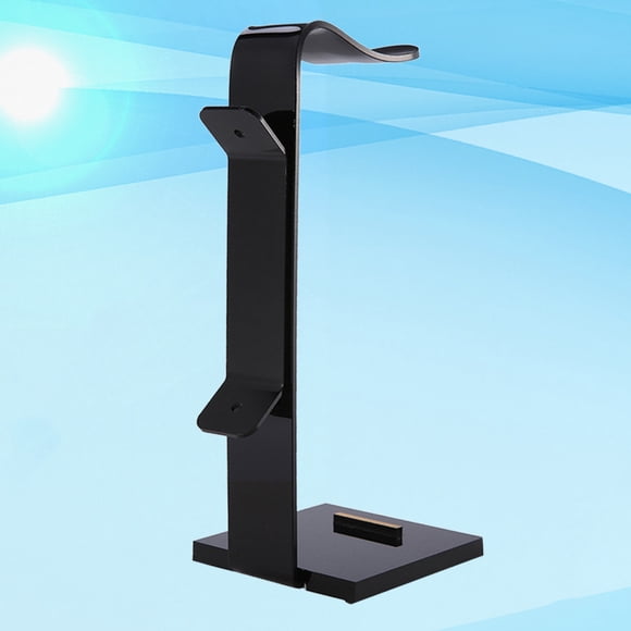 UPGRATOR 1Set Modern Black Acrylic Headphone Rack for Home Use Headset Stand for Desk