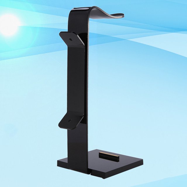 UPGRATOR 1Set Modern Black Acrylic Headphone Rack for Home Use Headset Stand for Desk