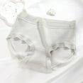 thumbnail image 2 of ShomPort Briefs for Womens High-Rise Waisted Ribbed Cotton Smoothing Panties Comfy Everyday Underpants, 2 of 2