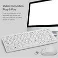 thumbnail image 3 of Ultra-Slim 2.4G Wireless Keyboard and Mouse Combo with 10m Range - Ergonomic Design, Hot Keys, Number Pad, Auto Sleep Mode for Power Saving - Includes Clear Keyboard Cover, USB Receiver & Manual -, 3 of 7