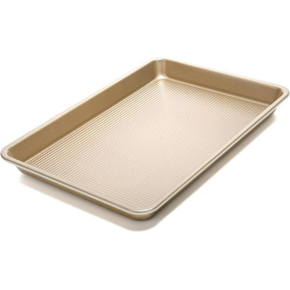 Half Sheet Pan, Baking Sheet, Cookie Sheets For Baking with Square Texture Pattern, 12"x17" Thicker Carbon Steel Non-stick Baking Pan Tray
