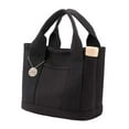 thumbnail image 2 of Bolso de mano Yuyangstore para mujer con asa superior de gran capacidad Negro, 2 of 8