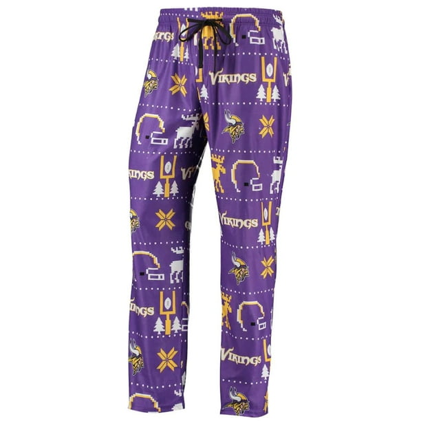 FOCO Men's NFL Minnesota Vikings Primary Team Logo Ugly Pajama Set
