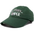 thumbnail image 3 of DALIX Womens Happy Camper Hat Soft Cotton Camping Caps in Dark Green - Pink, 3 of 4