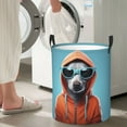 thumbnail image 5 of Gaeub Cool Dog In Hoodie Dirty Clothes Storage Basket, Toy Storage Bin for Storing Clothing, Diapers, Toys-Small, 5 of 6