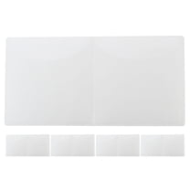 ROSENICE 5Pcs Clear PVC Windshield Stickers for Car Owners with Static Cling and Prevent Scratching 19.00X9.30X0.10CM