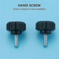thumbnail image 2 of x 10mm Round Head Screw On Thumbscrews Knurled Clamping Knob 2 Pcs, 2 of 5