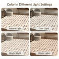 thumbnail image 7 of ODIKA 3'x5' Washable Throw Rug Pink Feminine Tied Rows Alternating Striped Vintage Round for Entryway, Kitchen, Mudroom, Stain Resistant, Low Profile, Non-Slip, 7 of 7