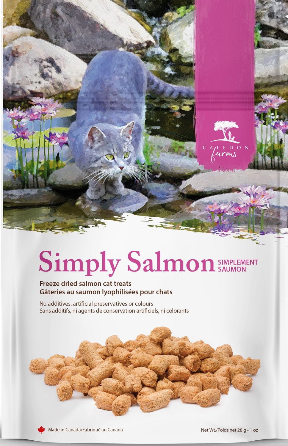 Caledon Farms all Natural Simply Salmon Cat Treats 28g