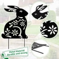 thumbnail image 5 of 2 Piezas de Estacas de Conejito de JardíN, Estacas de Conejito de Metal, Decoraciones de Conejo de JardíN de Metal, Estatuas, Silueta de Conejo Creativa para CéSped, 5 of 5