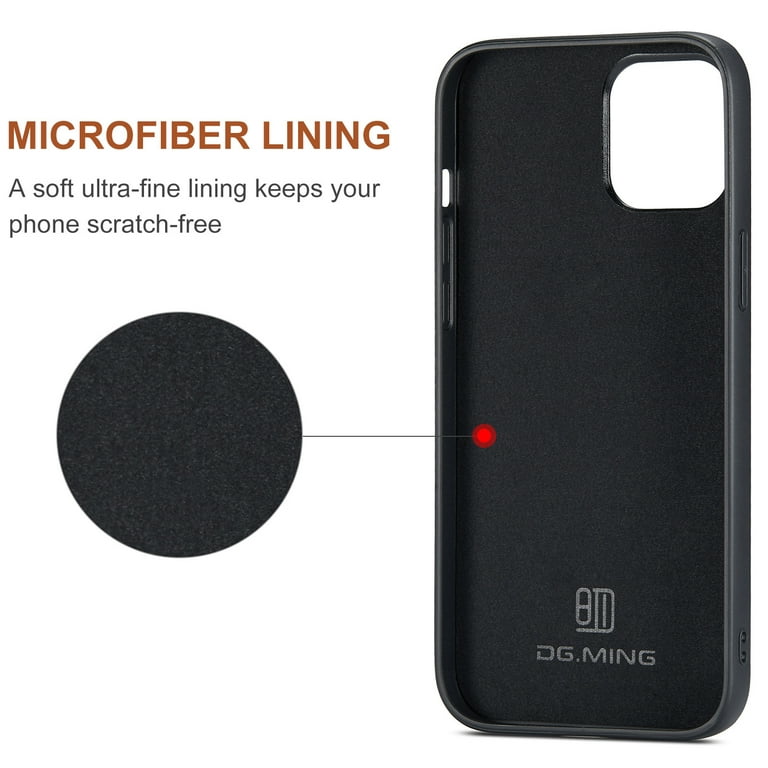 DG.MING iPhone 14 Pro Max Magnetic Detachable Leather Wallet