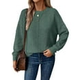 thumbnail image 4 of Sweaters for Women 2025 Fall Winter Long Sleeve Crewneck Loose Stylish Knitted Jumper Top Womens Pullover Sweaters, 4 of 7