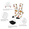 thumbnail image 3 of Rateoe Fast Food Pattern Children's Socks, Socks Gifts ,kids Crew Soft Cotton Socks , Moisture-Wicking, Durable, Ideal for Daily Wear & Sports, 3 of 5
