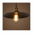 thumbnail image 2 of 36cm E27 Industrial Pendant Lamp Retro Chandelier Black Shade Ceiling Lamp Fixture for Living Room Kitchen Bar 1PCS, 2 of 3