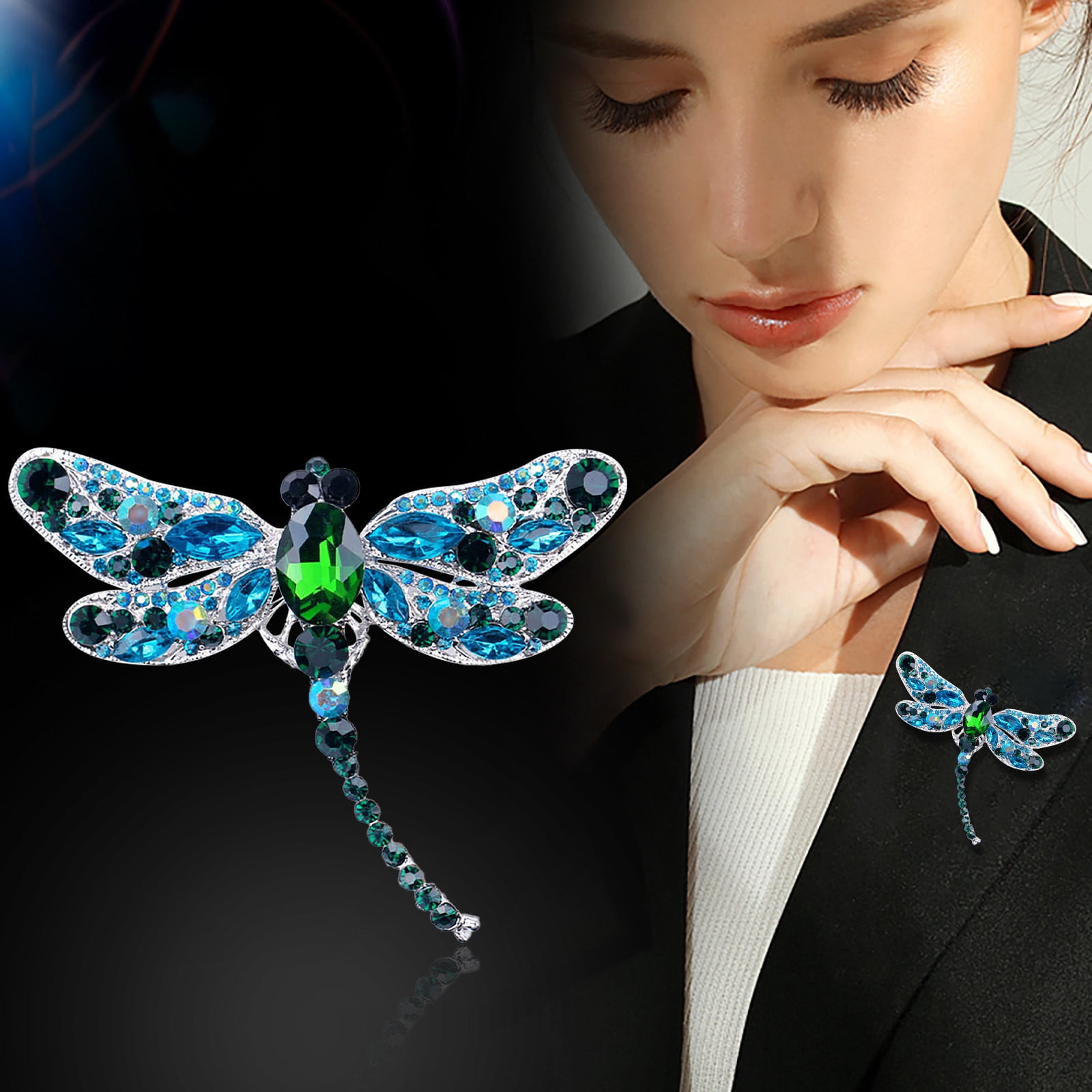 Broches Libellule En Strass Corsages D'animaux Rétro - France