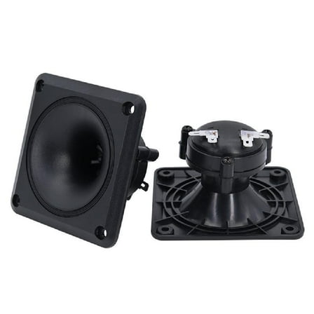 Necvior Small and Powerful 3.5inch Square Horn Tweeters ABS Builts for Last Performances Speakers for Electronic Projects
