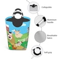 thumbnail image 4 of KLL Farm Animals Laundry Hamper,Large Canvas Fabric Lightweight Storage Basket Toy Organizer Dirty Clothes Collapsible Waterproof, 4 of 6