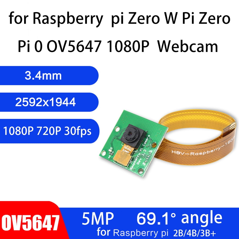 Mini Camera 720p For Raspberry Pi Zero W 15cm Cable Parts 5MP Webcam 2592 X 1944 