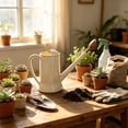 thumbnail image 5 of ZhangC Gallon Plant Watering Can, 9.3 Inch Long Spout Watering Pot with Removable Nozzle, Lightweight Plastic Flower Waterer for Indoor Houseplants, Office and Garden, Beige, 5 of 6