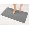thumbnail image 1 of Alfombra de baño American Soft Linen 100% algodón, 50 x 85 cm, color gris claro, 1 of 9