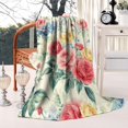 thumbnail image 3 of Pioneer Flower Blanket,Comfortable Soft Flannel Throw Blanket,All Season,Warm Lightweight Blankets for Sofa Bed Couch Living Room Chair,50"x60"(130x150cm), 3 of 4