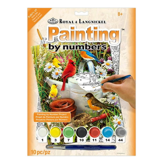 Royal & Langnickel Small Paint By Number Kit 8.75"X11.75"-Garden Birds