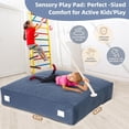 thumbnail image 6 of Upgraded Crash Pad for Kids Sensory with Handle，Sensory Pad，Soft Foam Blocks with Washable Cover, Sensory Mat for Autistic Children, Toddlers, Gymnastics & Therapy(3FT x 4FT), 6 of 8