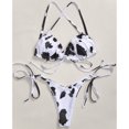 thumbnail image 4 of VerPetridure Bikini Sets for Women Push Up Women Printing Bandage Bikini Set Push-Up Split Swimwear Beachwear Swimsuit, 4 of 8