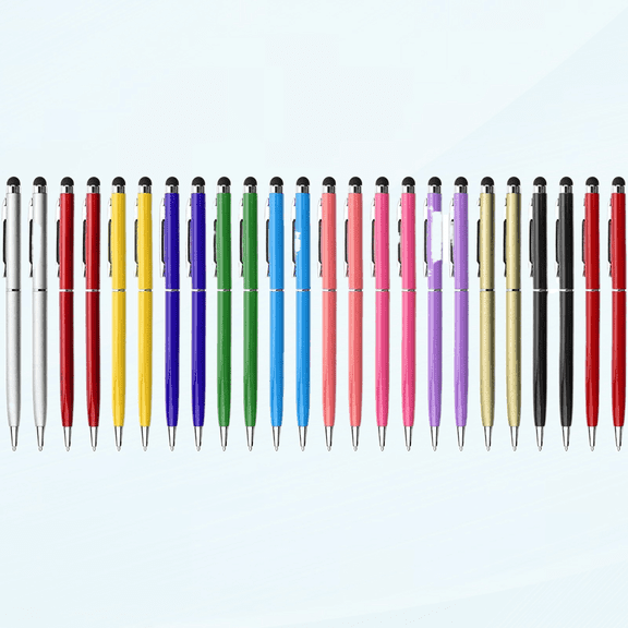 24 Pack Stylus Pens for Touch Screens Stylus Pen for ipad iPhone Tablets Samsung and Black Ink Ballpoint Pens-2 in 1 Stylists Pens