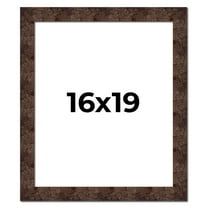 16x19 Frame Brown Burl Real Wood Picture Frame Width 1.625 Inches | Interior Frame Depth 0.5 Inches