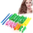 thumbnail image 1 of Rizadores de pelo manuales de 18 piezas, sin calor, kit de peinado con espiral y ganchos para peinar., 1 of 5