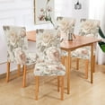 thumbnail image 2 of Yayeee 2 Pack Dining Chair Covers Stretch Parson Chairs Slipcovers Seat Protector, Lace and Floral, 2 of 6