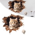 thumbnail image 2 of Cute Cat Wall Stickers Creative Funny Cat PVC Decals Sticker, 2 of 6
