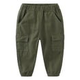 thumbnail image 1 of Esaierr 2-7Y Kids Toddler Boys Cargo Pants,Baby Boys Sweatpants,Toddler Boys Spring Fall Solid Color Cargo Pants, 1 of 6