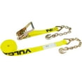thumbnail image 2 of VULCAN Ratchet Strap - Chain Anchors - Classic Yellow - 2 inch x 27 foot - 3600 Lbs SWL, 2 of 8