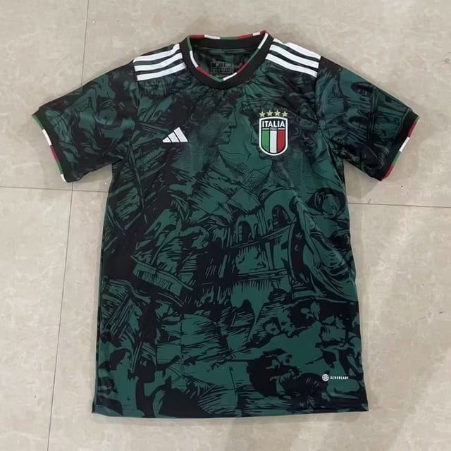 2324 temporada Italia verde Edición Especial Tailandia camiseta de fútbol. Personalización de bordado de secado rápido deportivo Gao Jiahui unisex