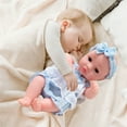 thumbnail image 3 of Gqtwoy Reborn Doll Vinyl Doll Companion Simulation Doll, Realistic Soft Material, Stress Relief Gift, Life-like Features, Weighted Body, 3 of 6