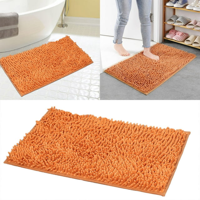 Soft Furry Bathroom Carpet Mat Super Absorbent And Durable Machine Washable Reversible Non Floor Rug For Home