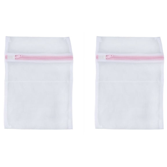 2X Laundry Underwear Net Mesh Washing Machine Bag Socks Bra Bag 23cm By 30cm