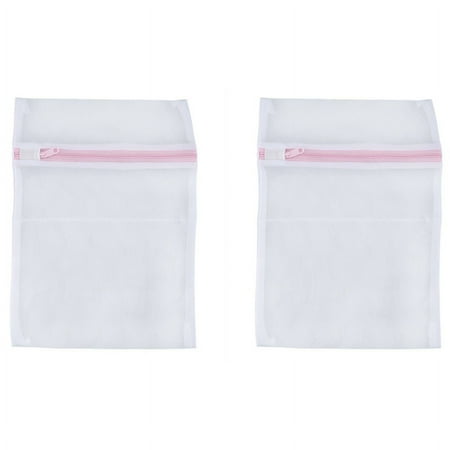 2X Laundry Underwear Net Mesh Washing Machine Bag Socks Bra Bag 23cm By 30cm