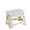 White, variant on Portable Folding Step Stool with Built-In Carry Handle, Lightweight Heavy-Duty PP Plastic Seat for Outdoor Camping, Picnics and Fishing, 10-Inch Compact Height, Cloud Alabaster White